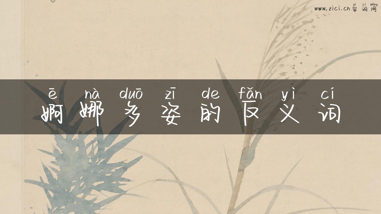 婀娜多姿的反义词