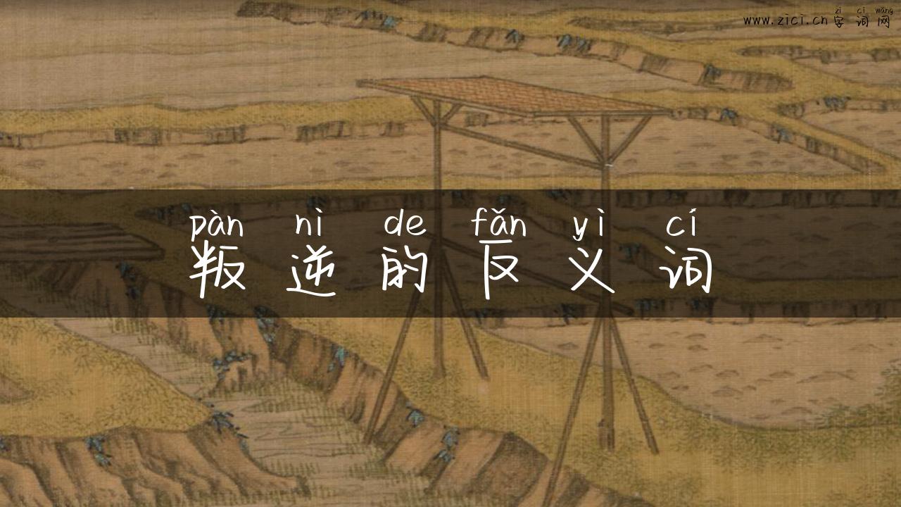 叛逆的反义词