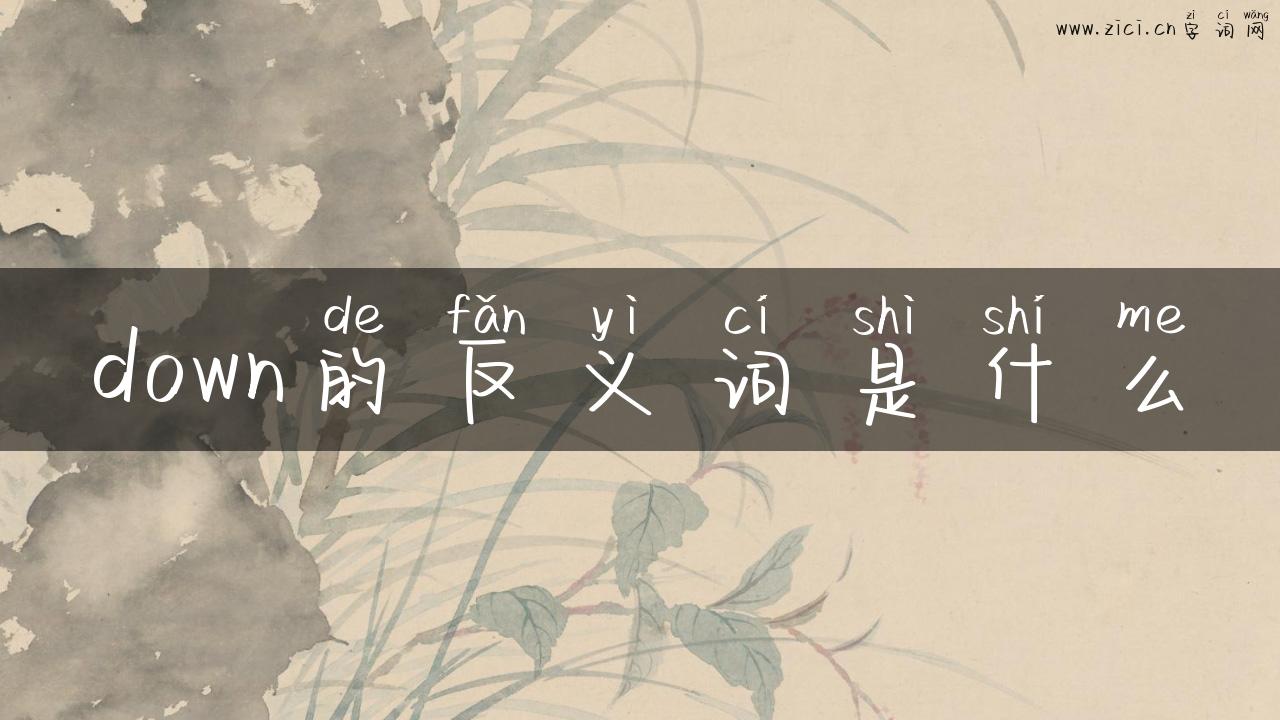 down的反义词是什么