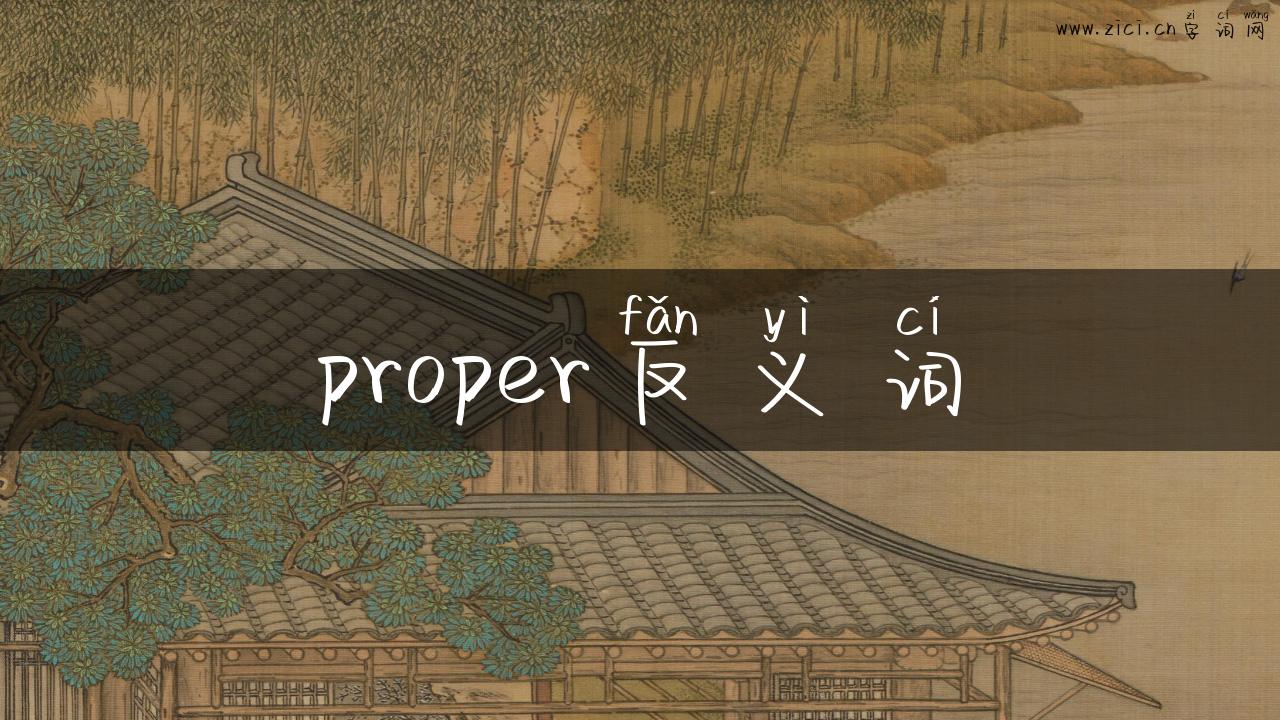 proper反义词