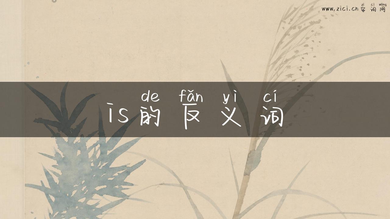 is的反义词