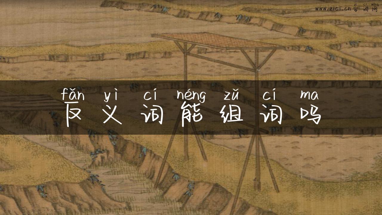 反义词能组词吗