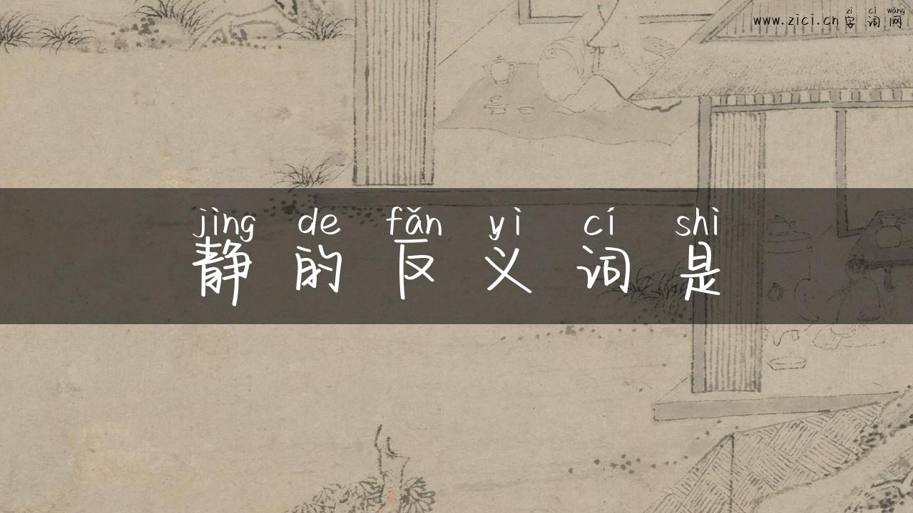 静的反义词是