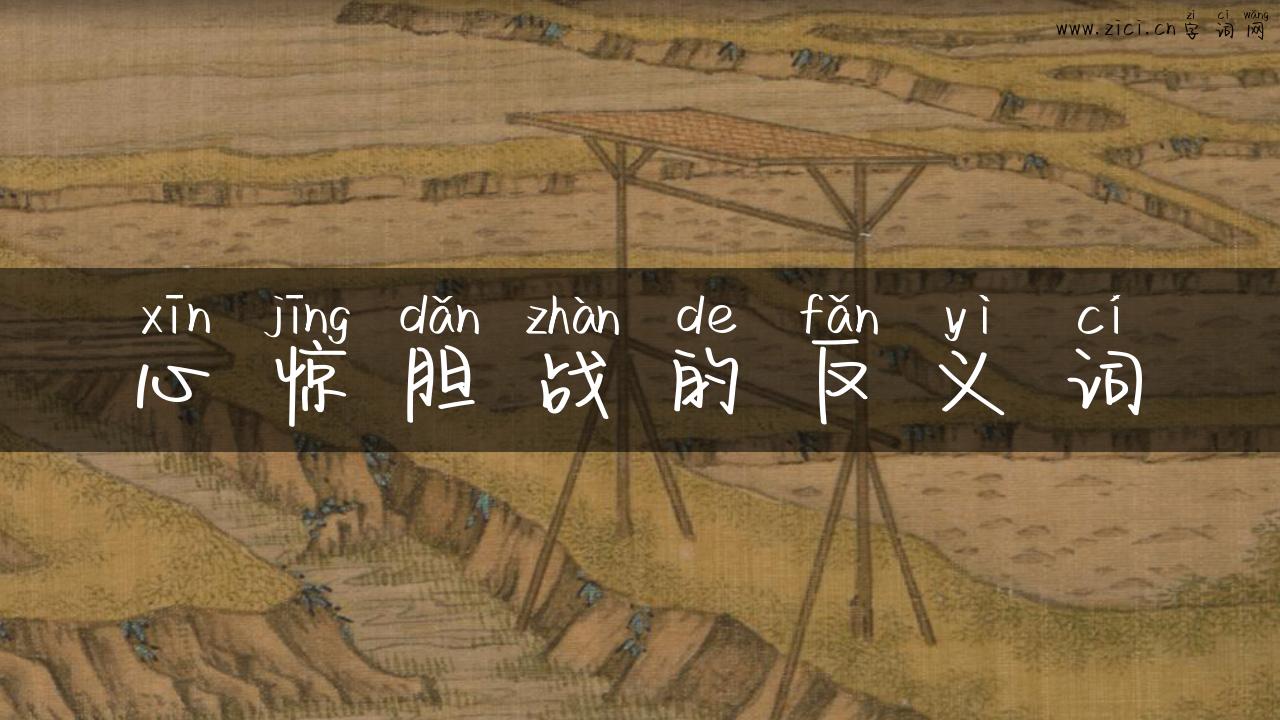 心惊胆战的反义词