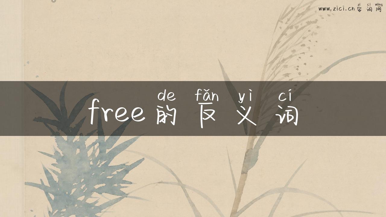free的反义词