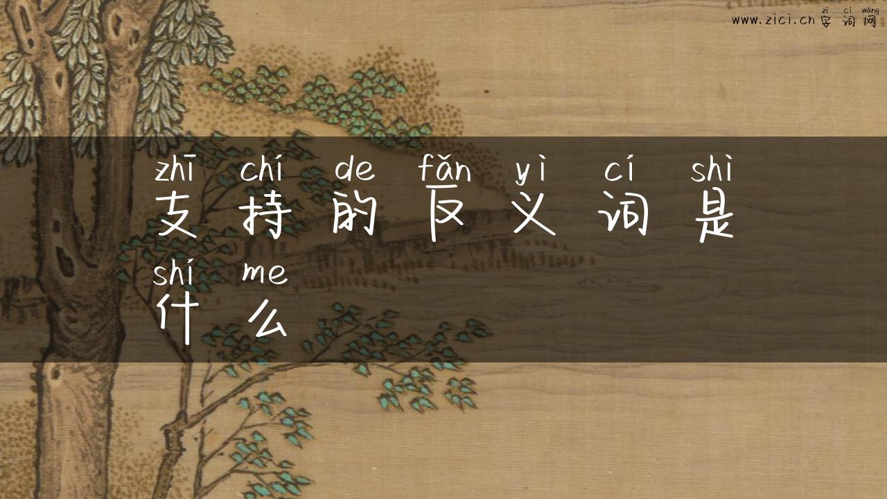 支持的反义词是什么