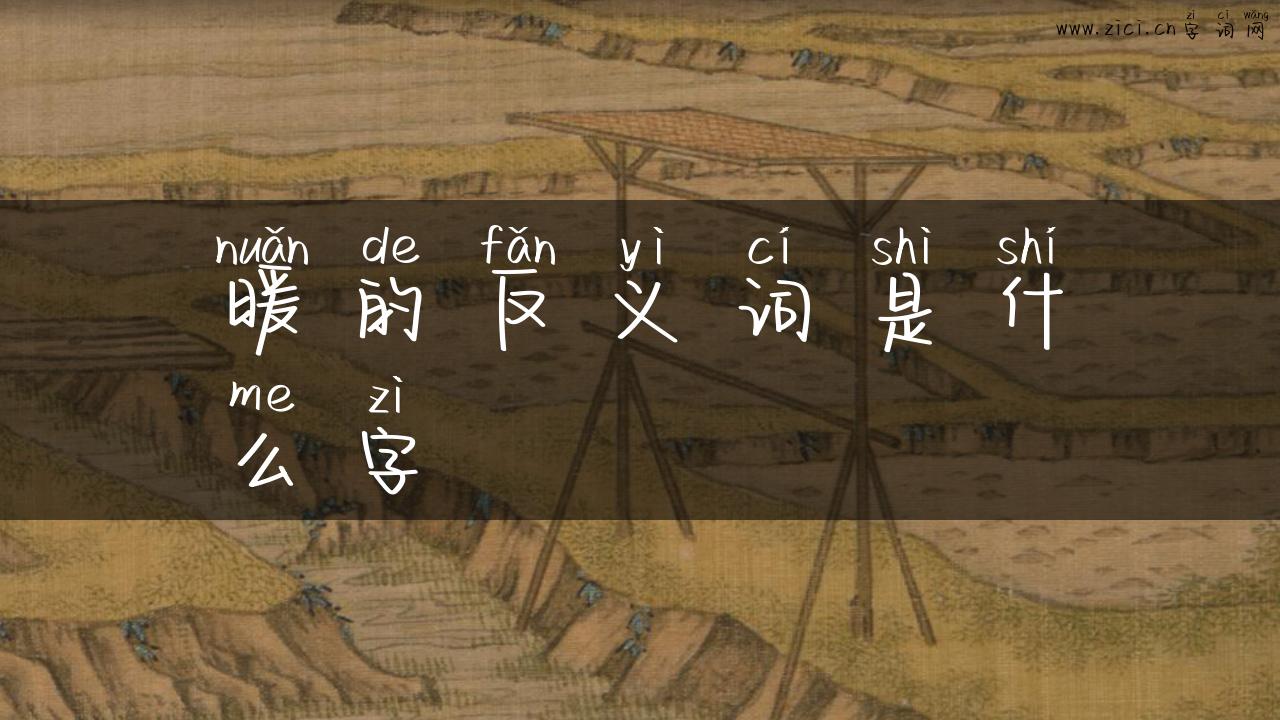 暖的反义词是什么字