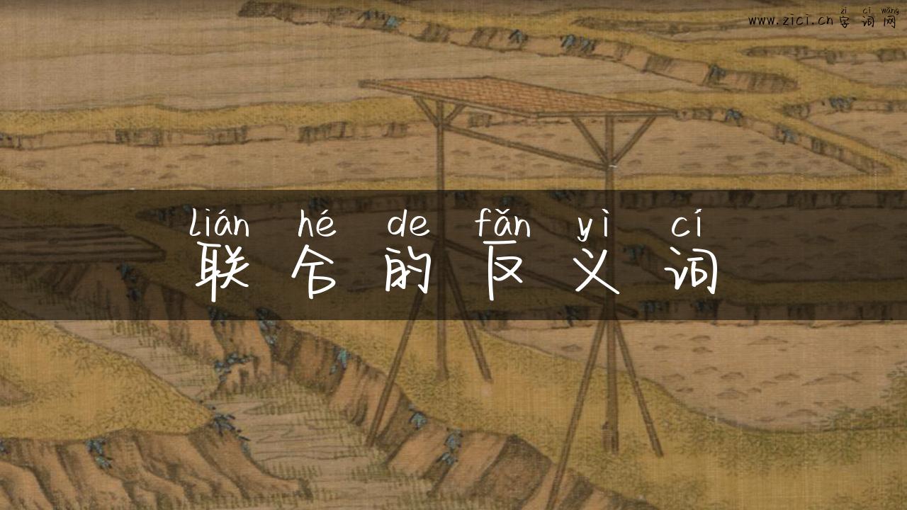 联合的反义词