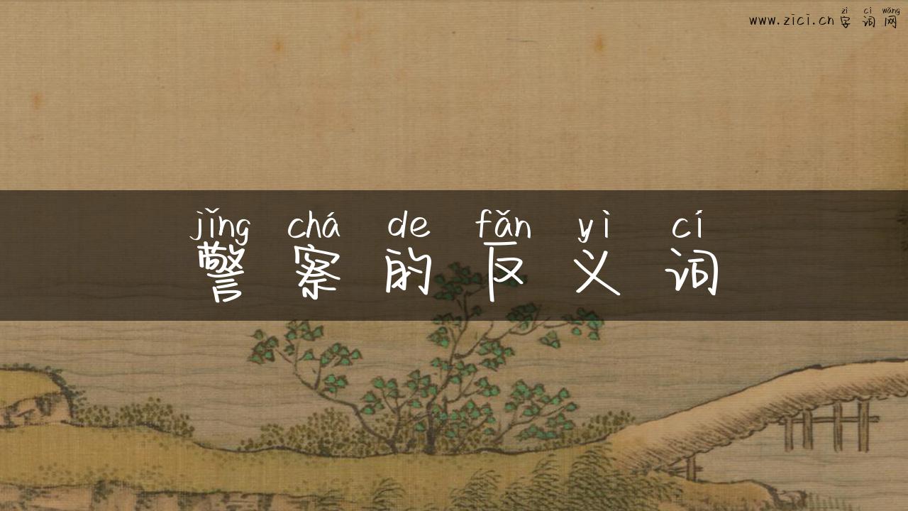 警察的反义词