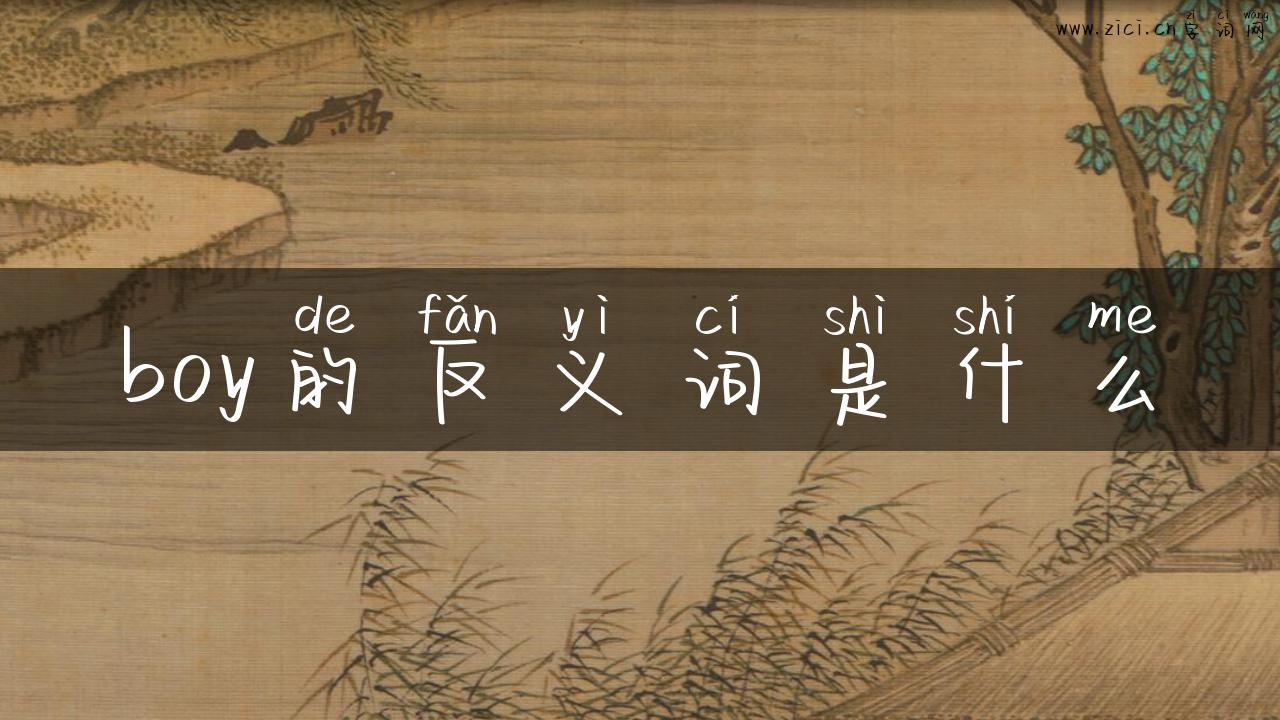 boy的反义词是什么