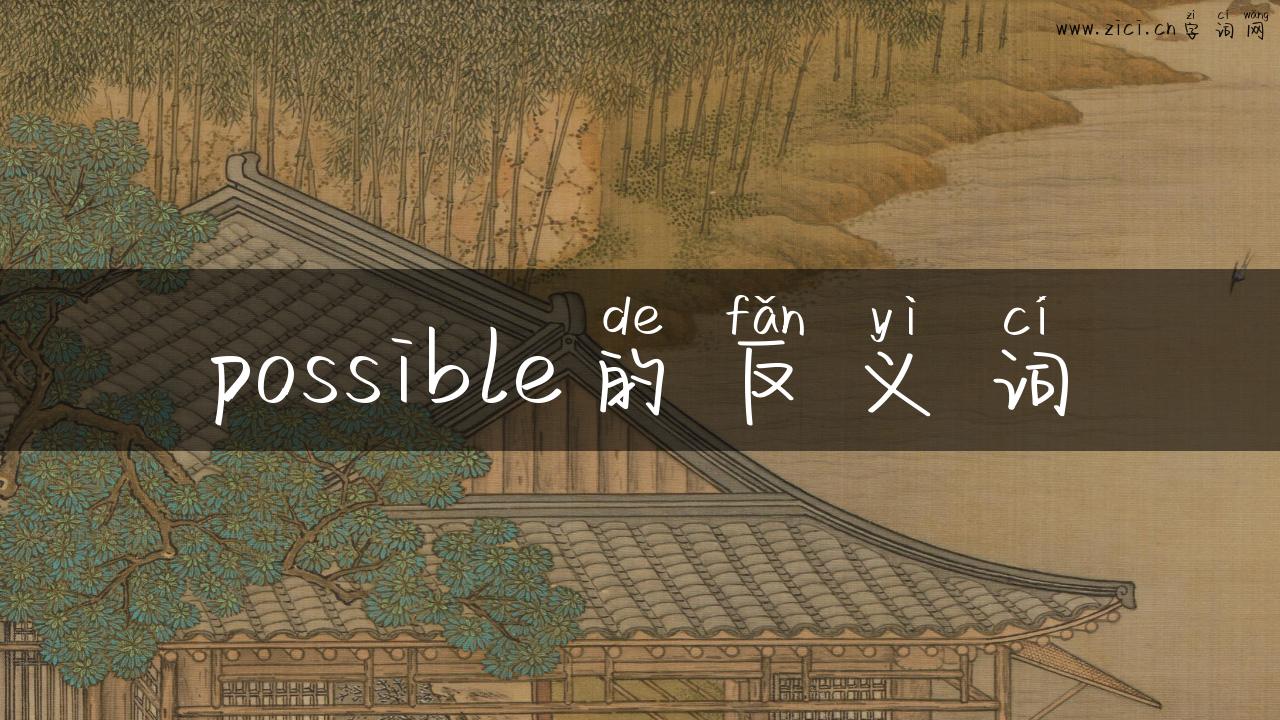 possible的反义词