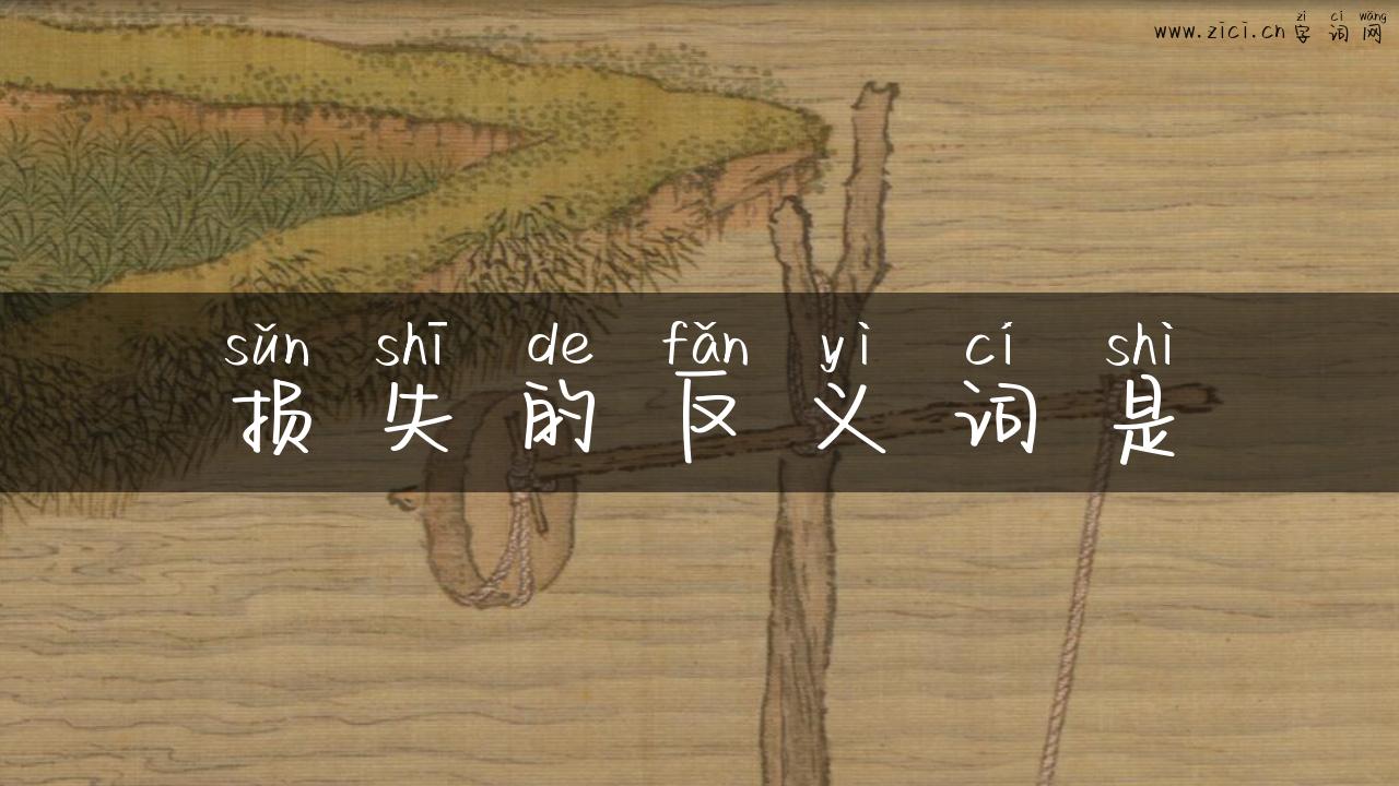 损失的反义词是