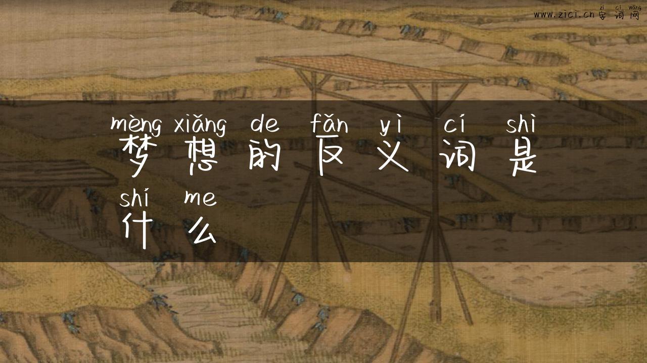 梦想的反义词是什么