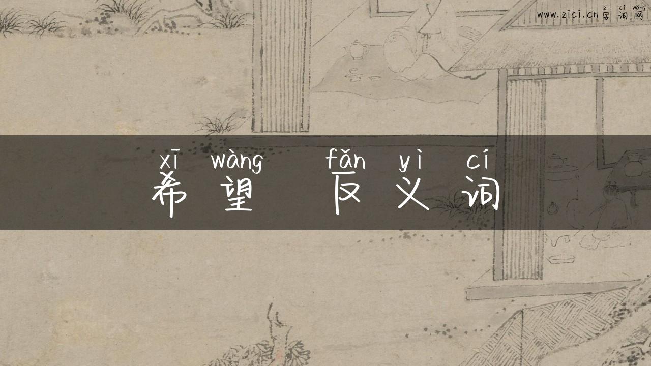 希望  反义词