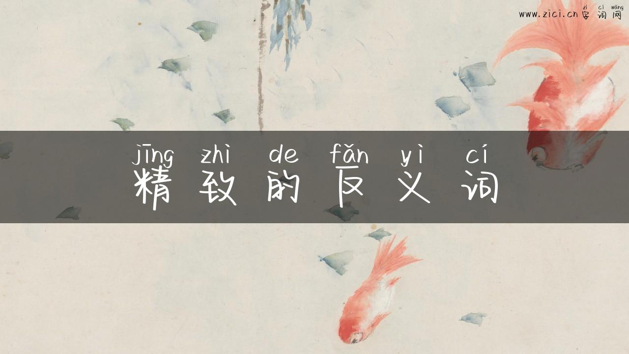 精致的反义词