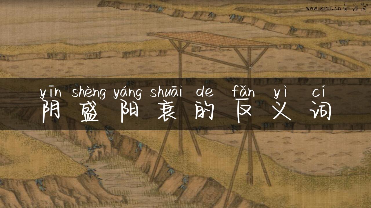 阴盛阳衰的反义词