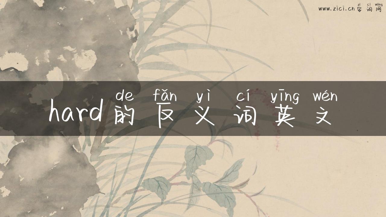 hard的反义词英文