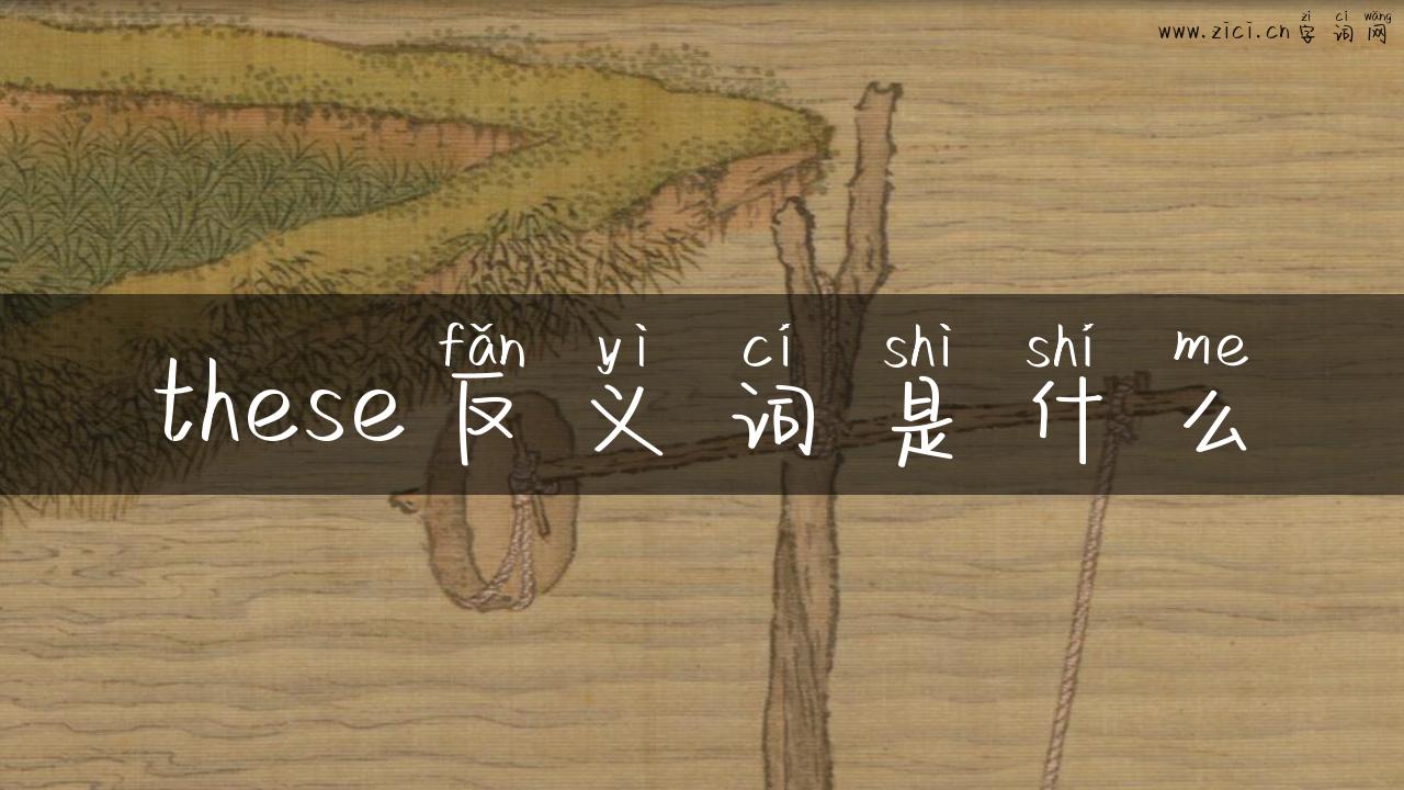 these反义词是什么