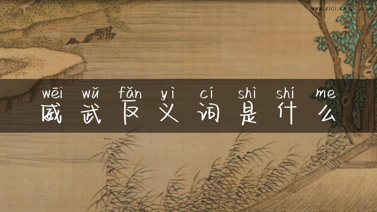 威武反义词是什么