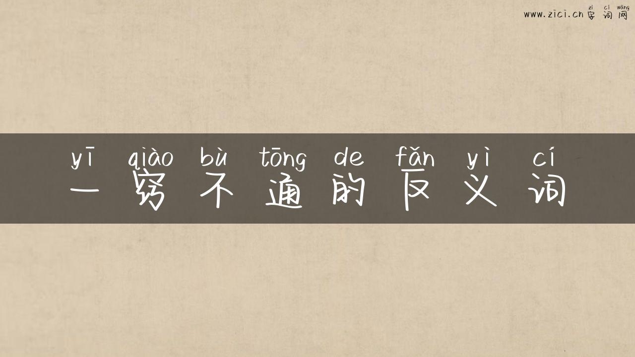一窍不通的反义词