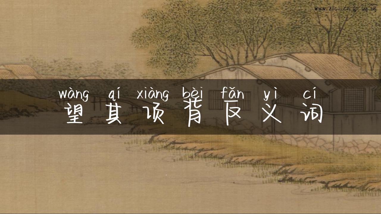 望其项背反义词