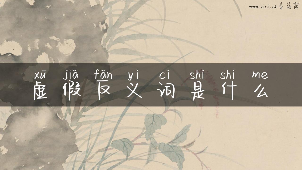 虚假反义词是什么