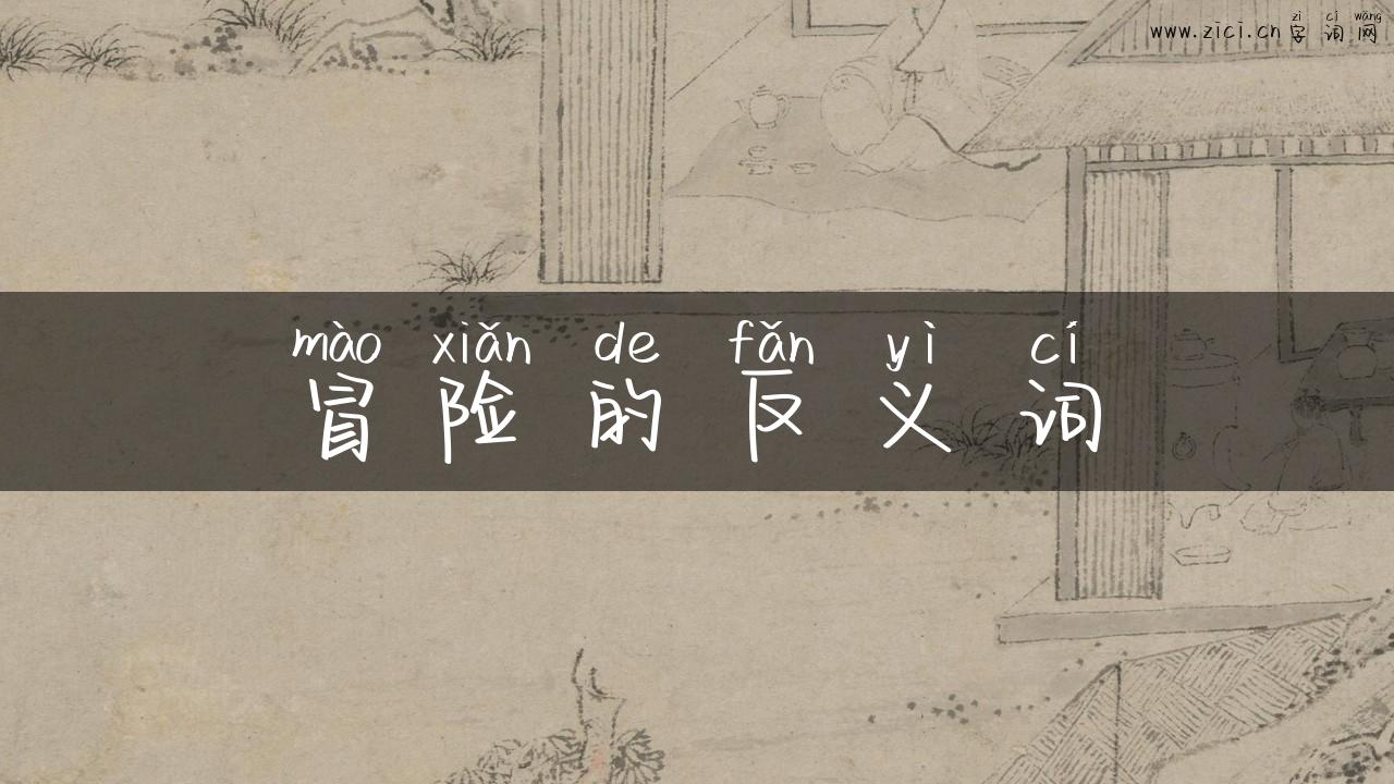 冒险的反义词