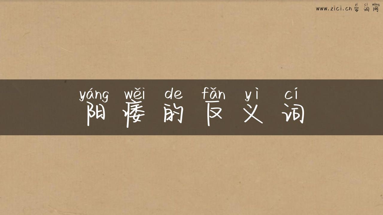 阳痿的反义词