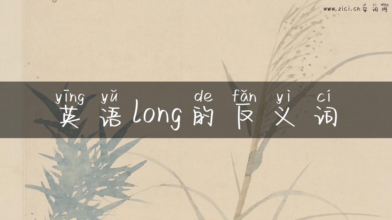 英语long的反义词