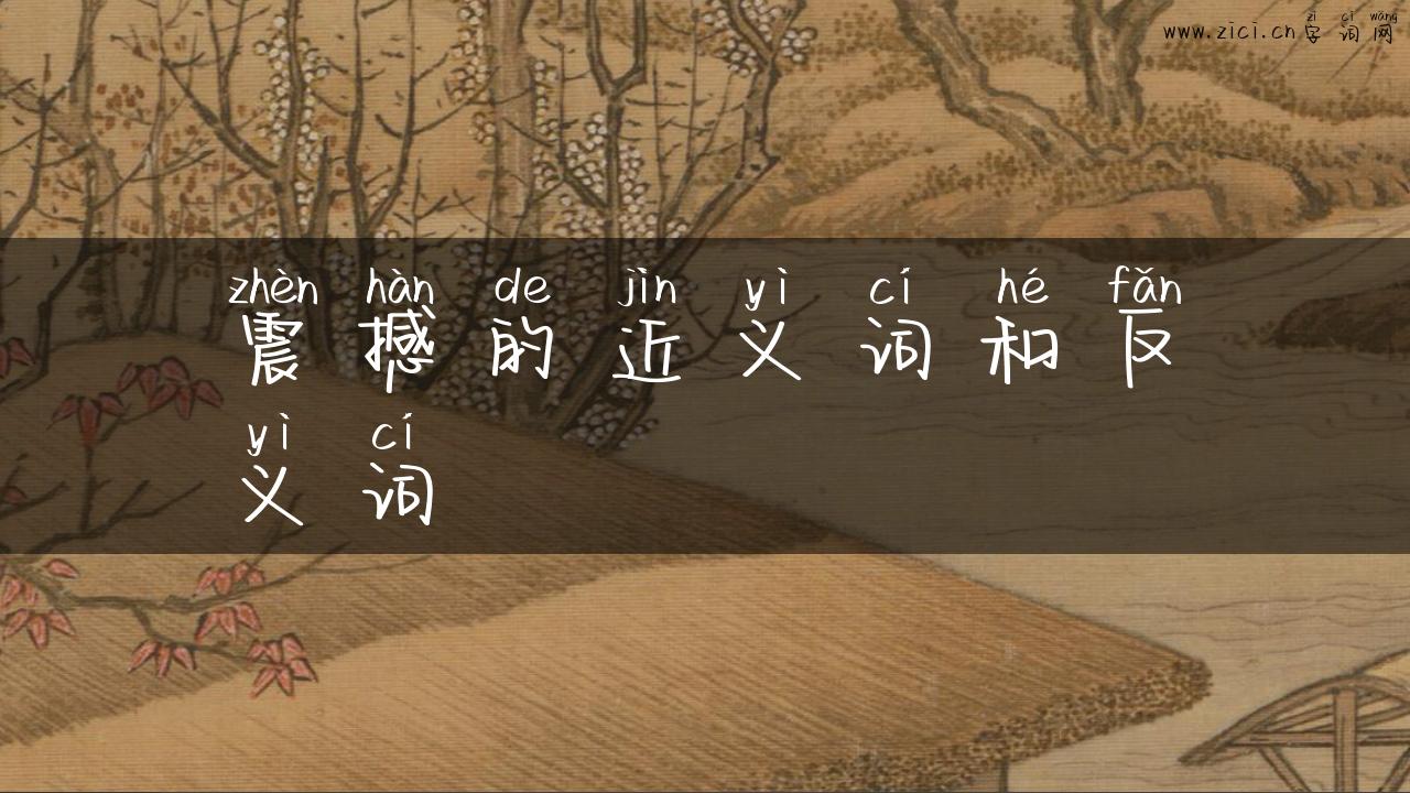 震撼的近义词和反义词