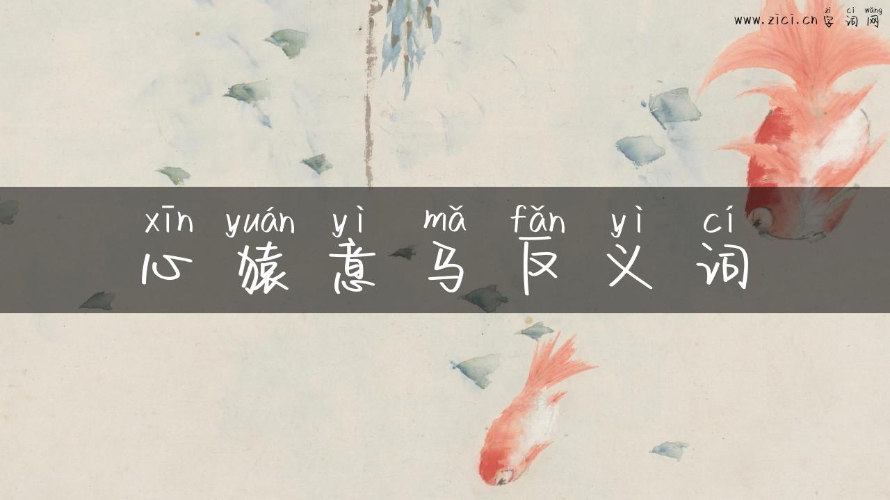 心猿意马反义词