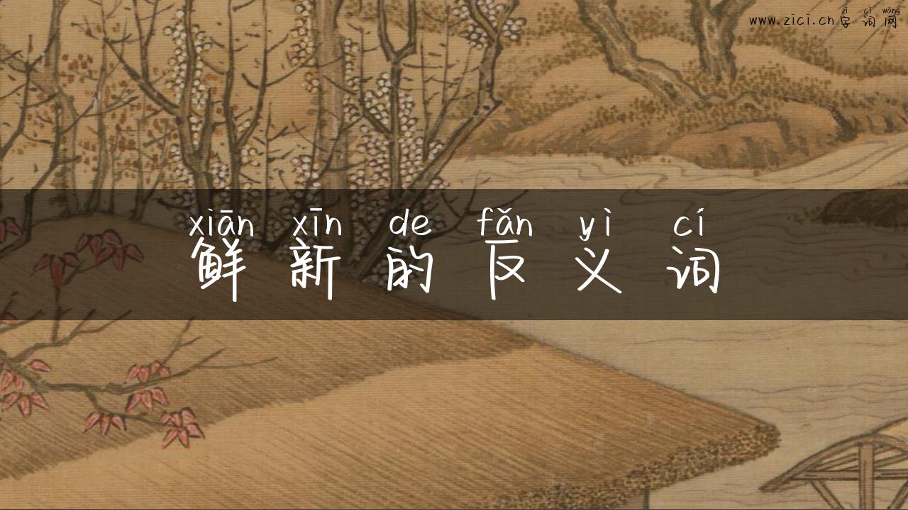 鲜新的反义词