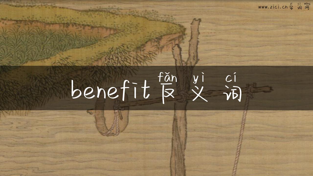 benefit反义词