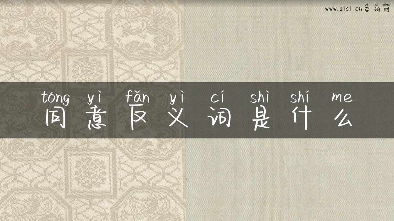 同意反义词是什么