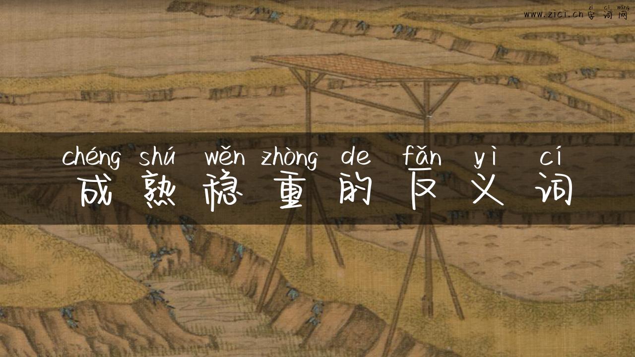 成熟稳重的反义词
