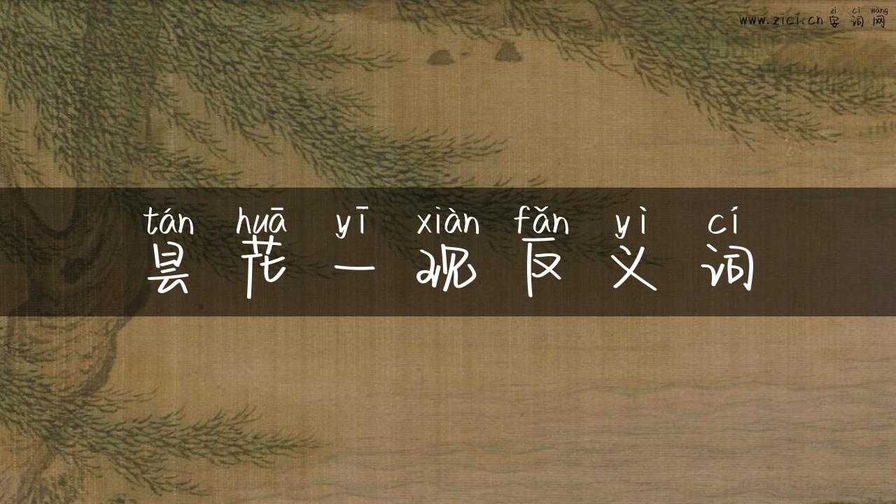 昙花一现反义词