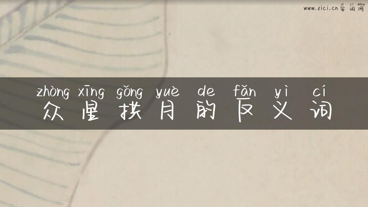 众星拱月的反义词