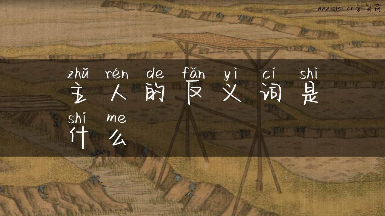 主人的反义词是什么