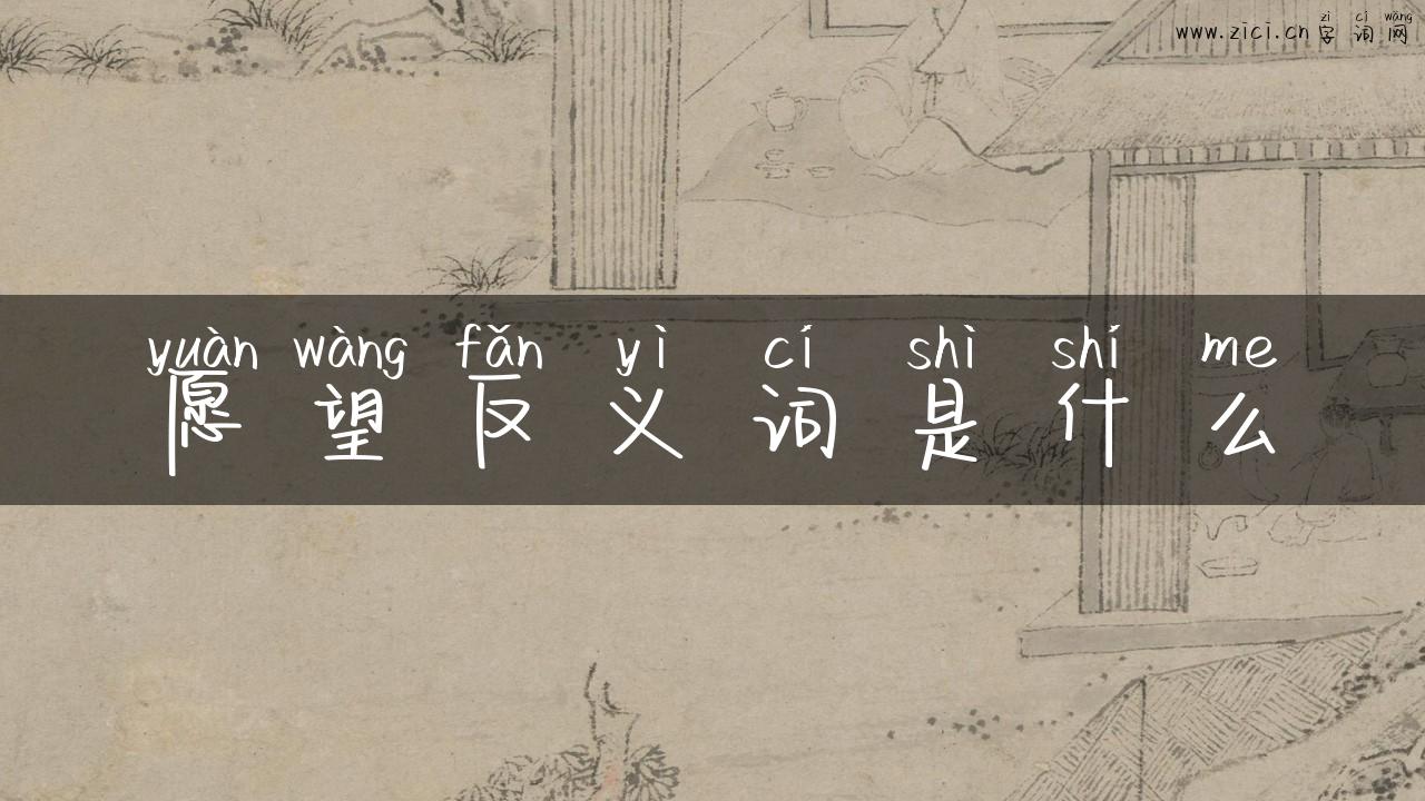 愿望反义词是什么