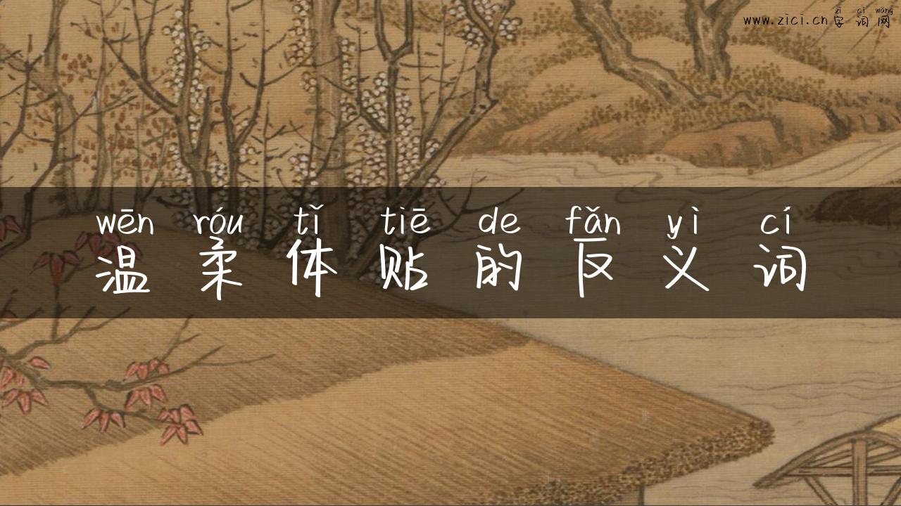 温柔体贴的反义词