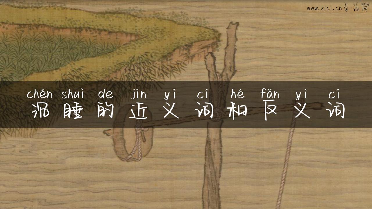 沉睡的近义词和反义词