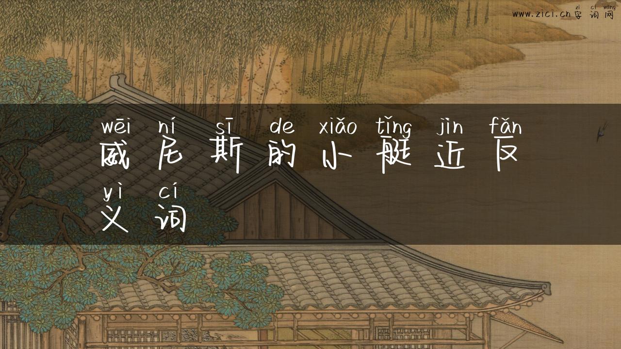 威尼斯的小艇近反义词
