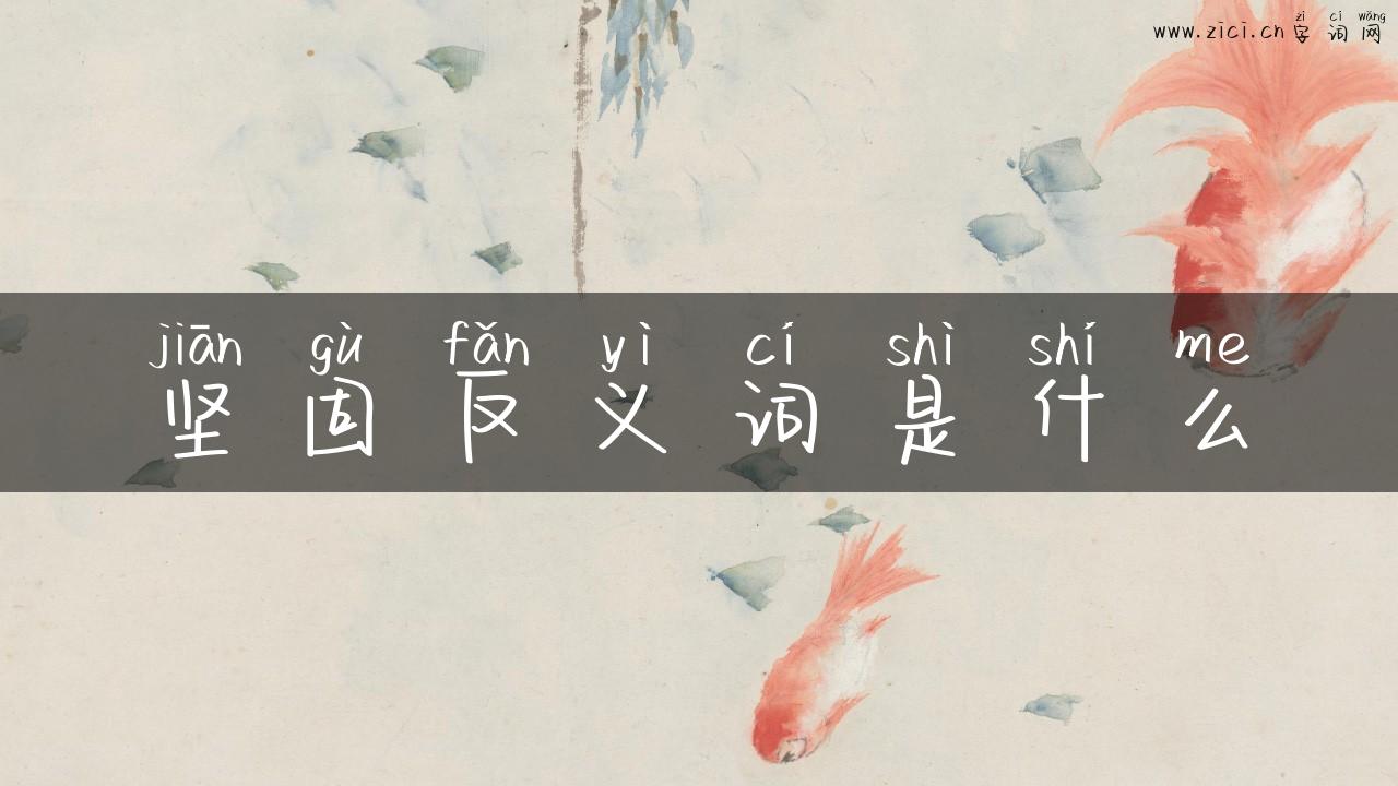 坚固反义词是什么