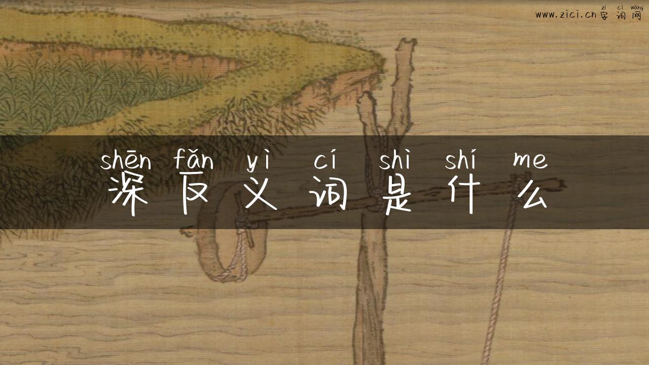 深反义词是什么
