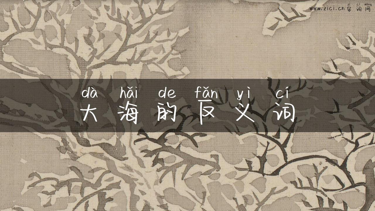 大海的反义词