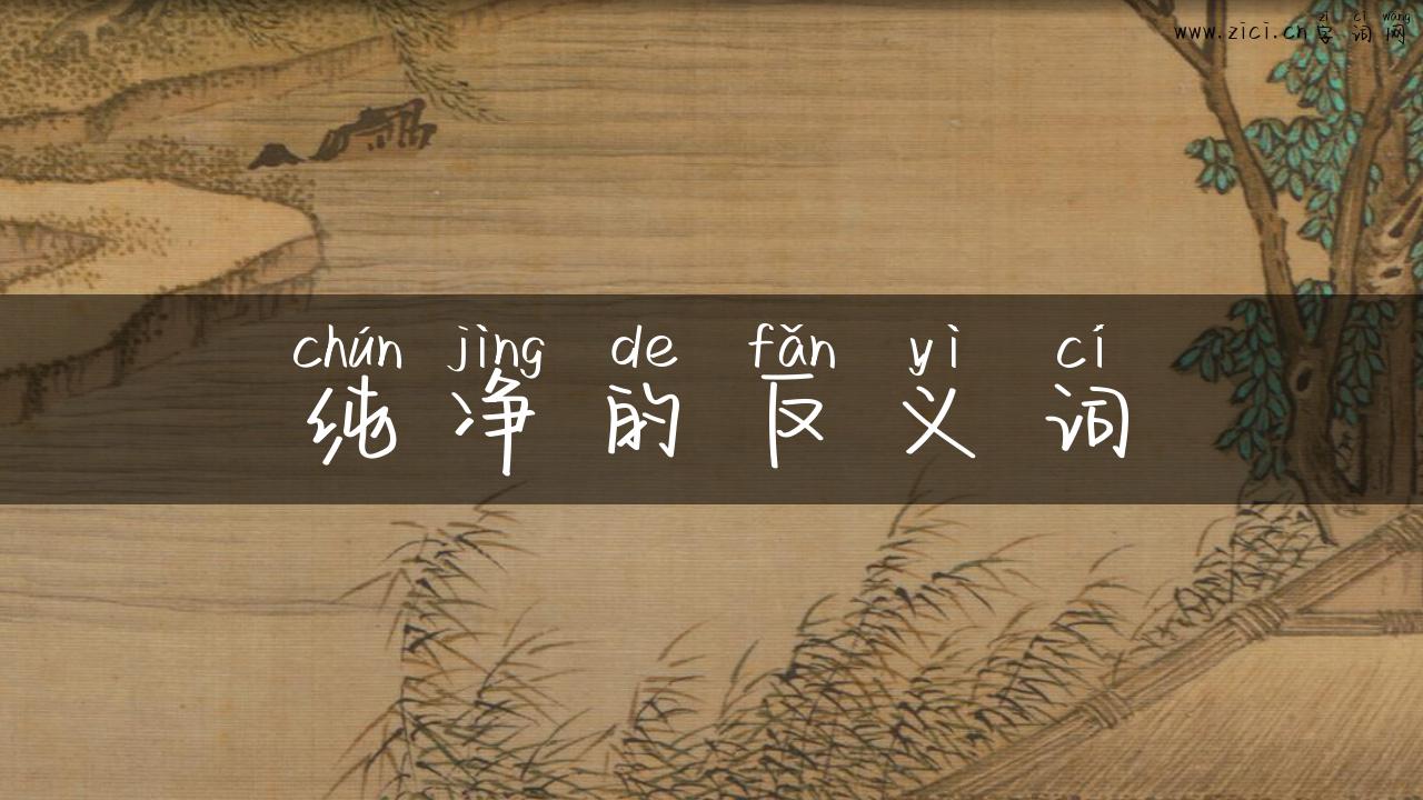 纯净的反义词