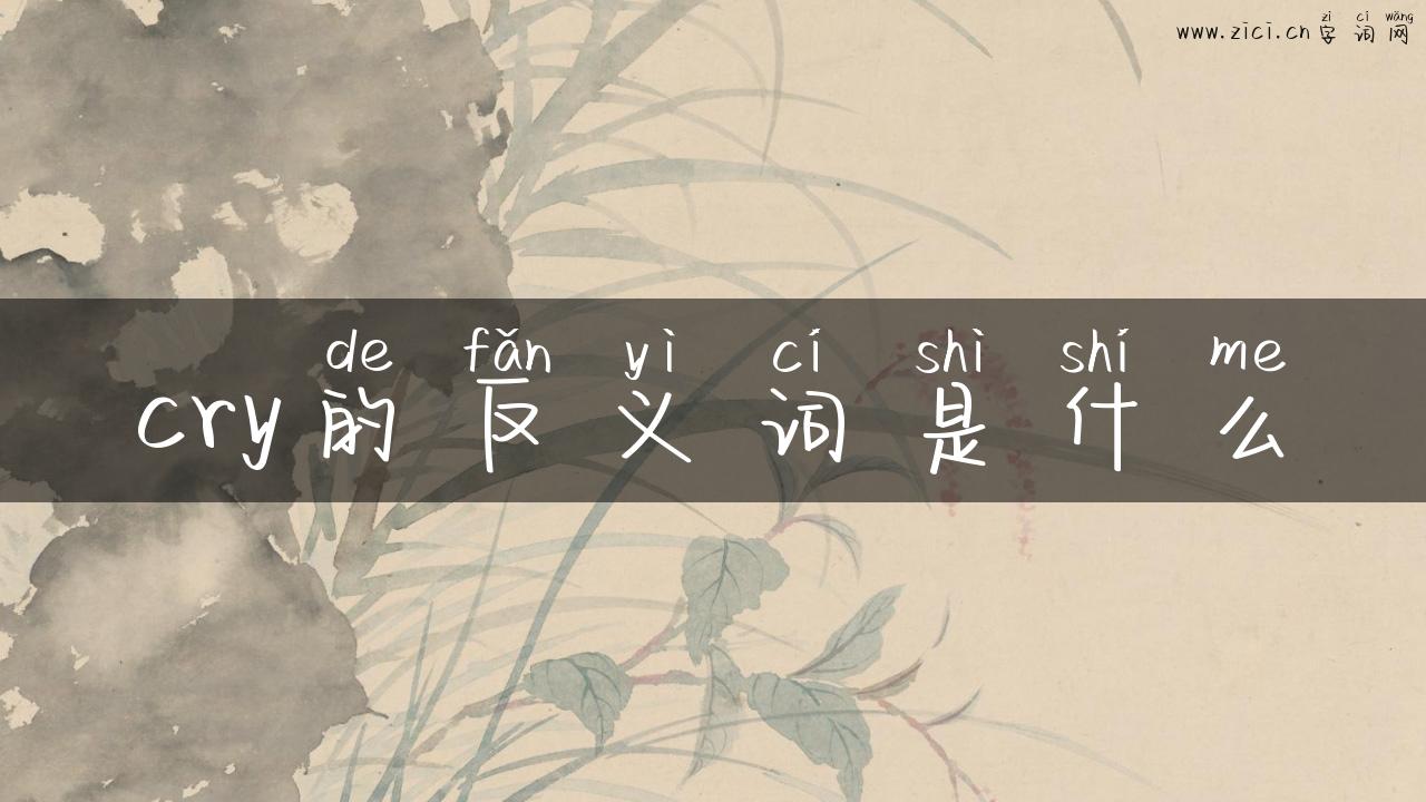 cry的反义词是什么