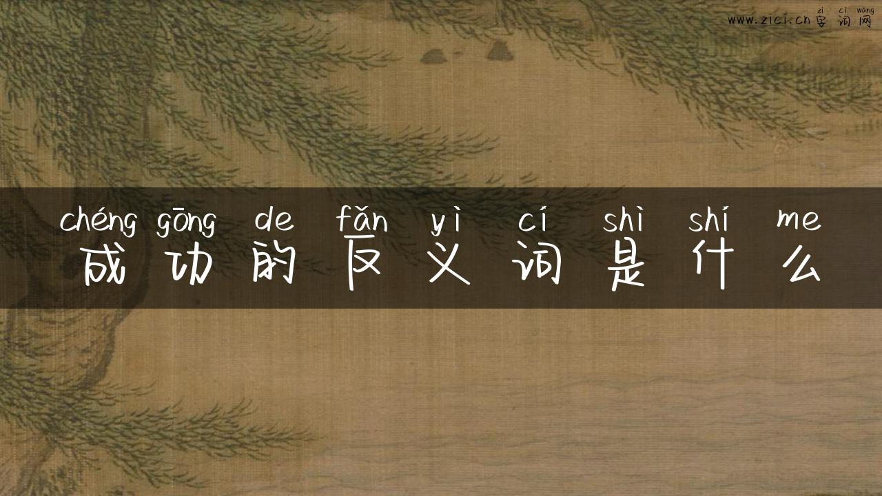 成功的反义词是什么