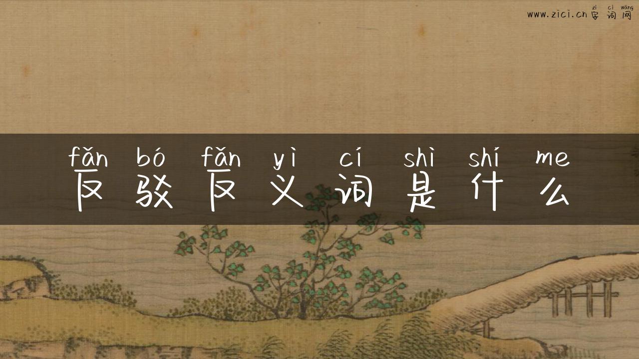 反驳反义词是什么