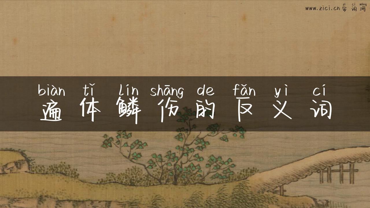 遍体鳞伤的反义词